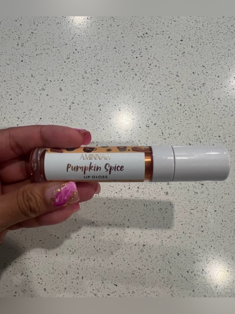 5/$35 NWT Aminnah Pumpkin Spice Lip Gloss retails $28